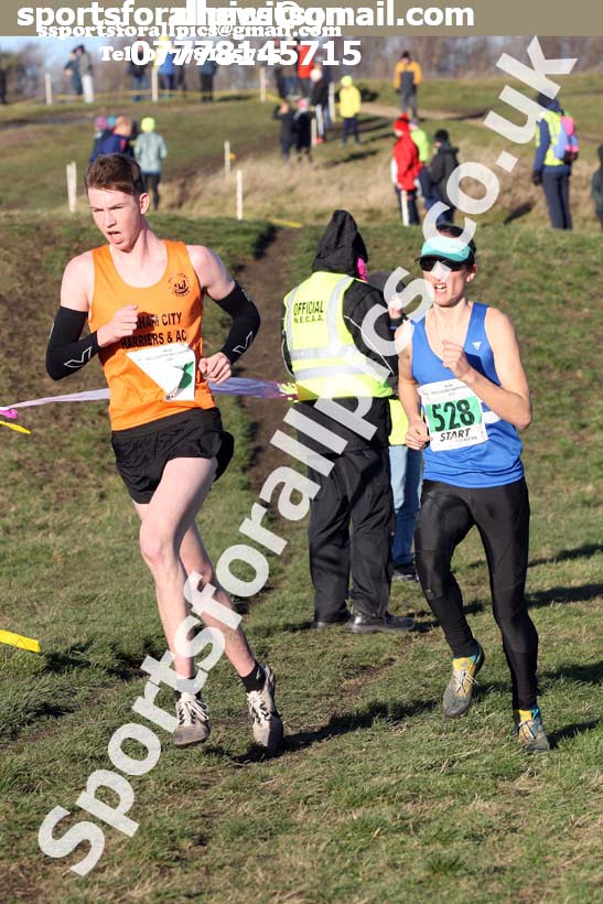 Mens under-20s North Eastern Cross Country, 2018 Northern Cross Country Champs., Wrekenton, Gateshead. Photo:  David T. Hewitson/Sports for All Pics